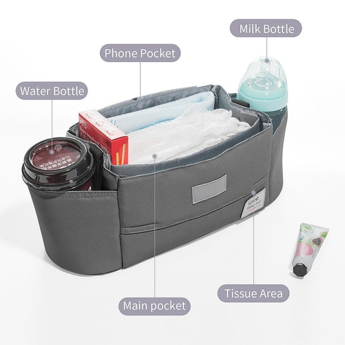 High-Capacity Stroller Organizer