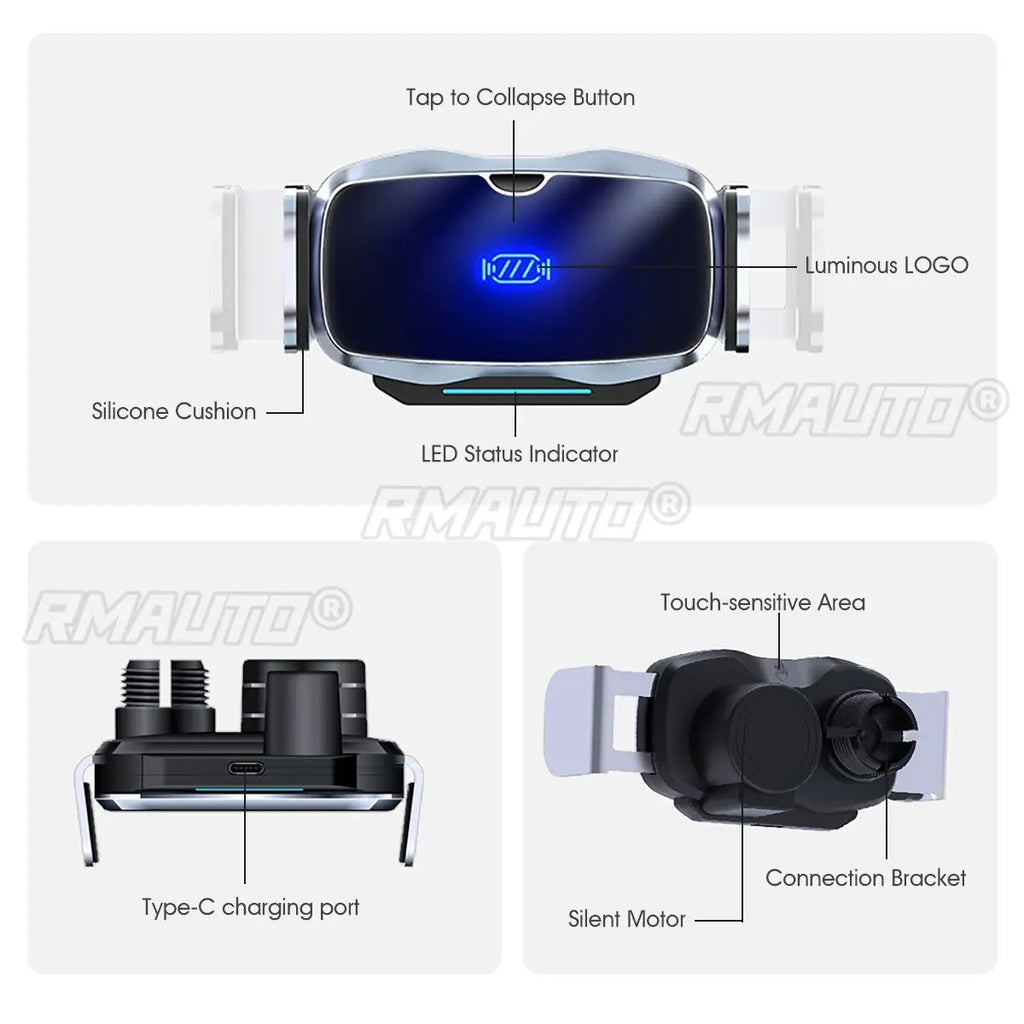 Universal Smart Electric Car Holder for iPhone Xiaomi Car Air Vent Mount Holder Stand Air Vent Mount Cell Auto Phone Support