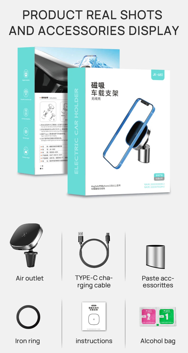 Smart Accessories Car Wireless Phone Charger New Products on China Market