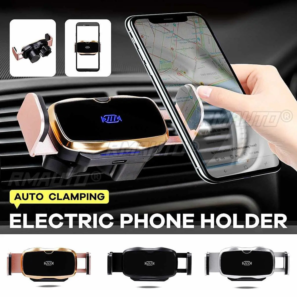 Universal Smart Electric Car Holder for iPhone Xiaomi Car Air Vent Mount Holder Stand Air Vent Mount Cell Auto Phone Support