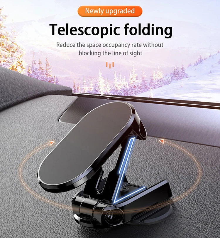 Foldable D11 Adjustable 360 Degree Rotation Magnetic Flexible Waterproof Phone Holder with Suction Cup Mount for