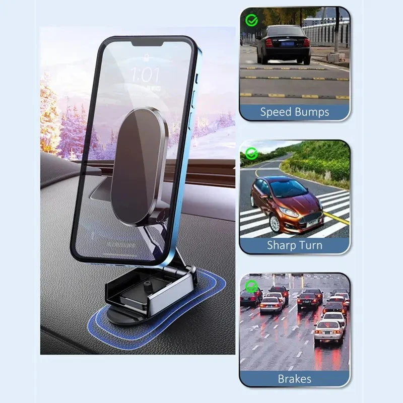 Foldable D11 Adjustable 360 Degree Rotation Magnetic Flexible Waterproof Phone Holder with Suction Cup Mount for