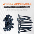 Cable ties with buckles and through nails for securing car floor