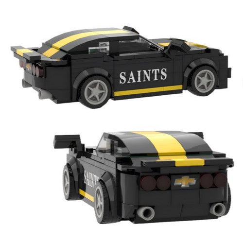 Football Team Camaro Building Block Car Model Boys' Creative Building