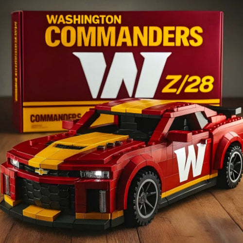 Football Team Camaro Building Block Car Model Boys' Creative Building