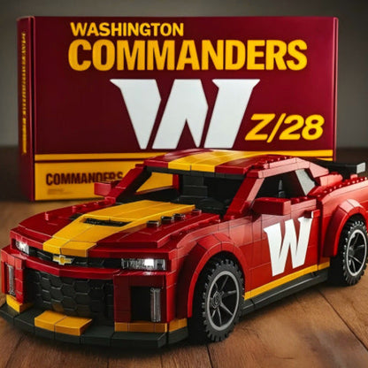 Football Team Camaro Building Block Car Model Boys' Creative Building