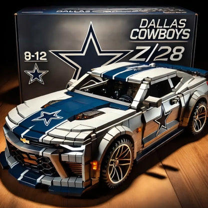 Football Team Camaro Building Block Car Model Boys' Creative Building