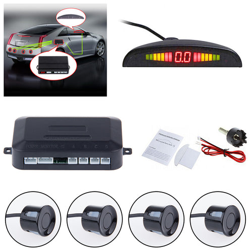 Universal Car LED Parking Sensor 4-Sensor System