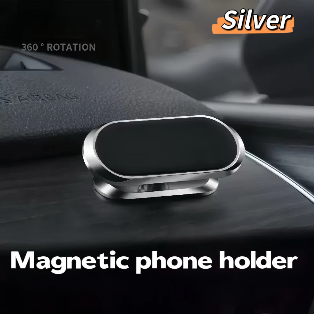 Universal Magnetic Car Phone Holder, Compact & Portable, Strong Magnetic Suction