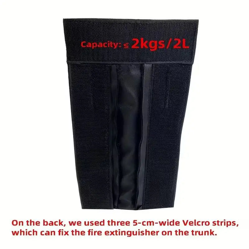 1pc Car Fire Extinguisher Organizer Trunk Storage Bag, Backseat Storage & Trunk Mount Bracket for Fire Extinguisher Storage