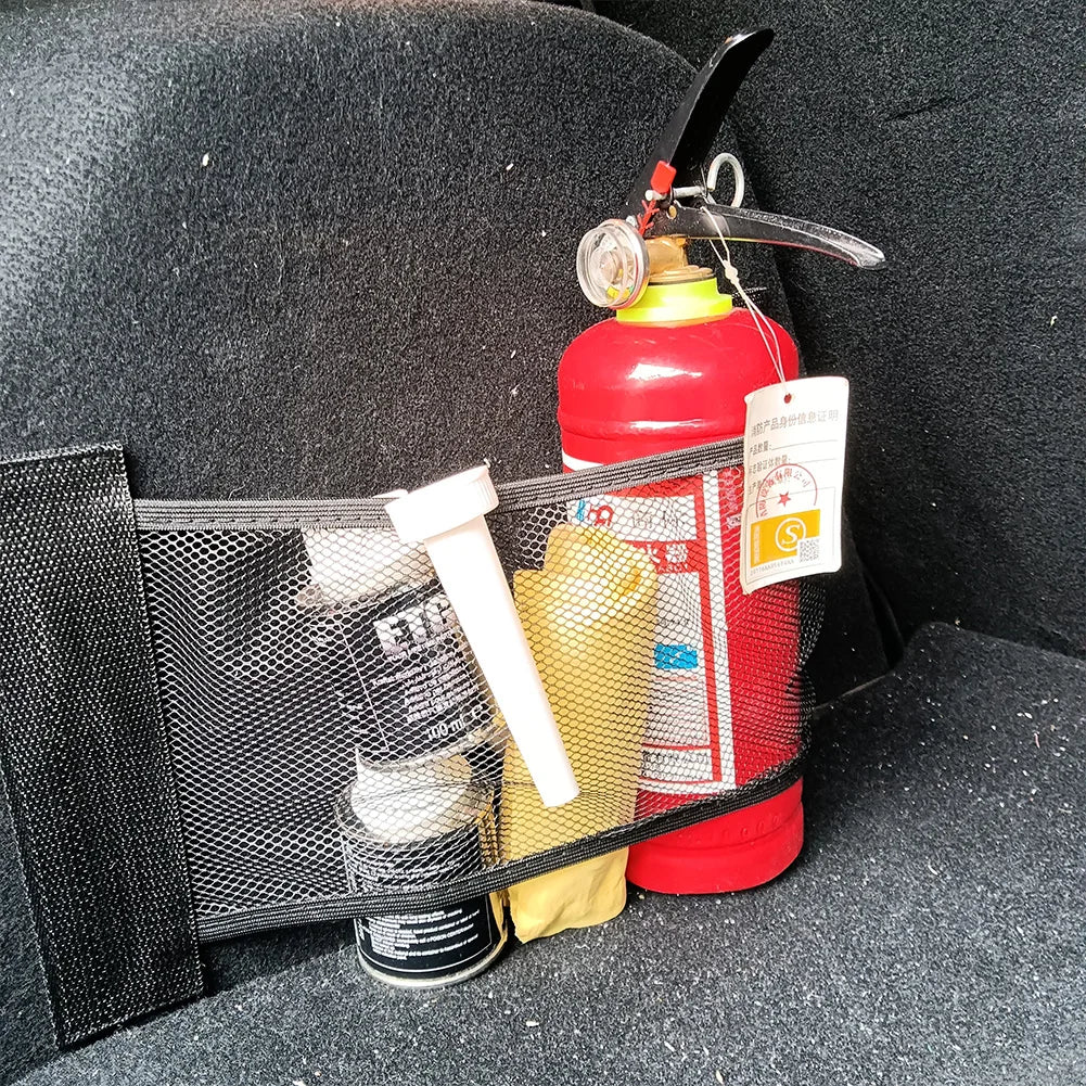 Car Back Rear Trunk Storage Net Seat Elastic String Net Mesh Storage Bag Trunk Seat Elastic Organizer for Car Stowing Tidying