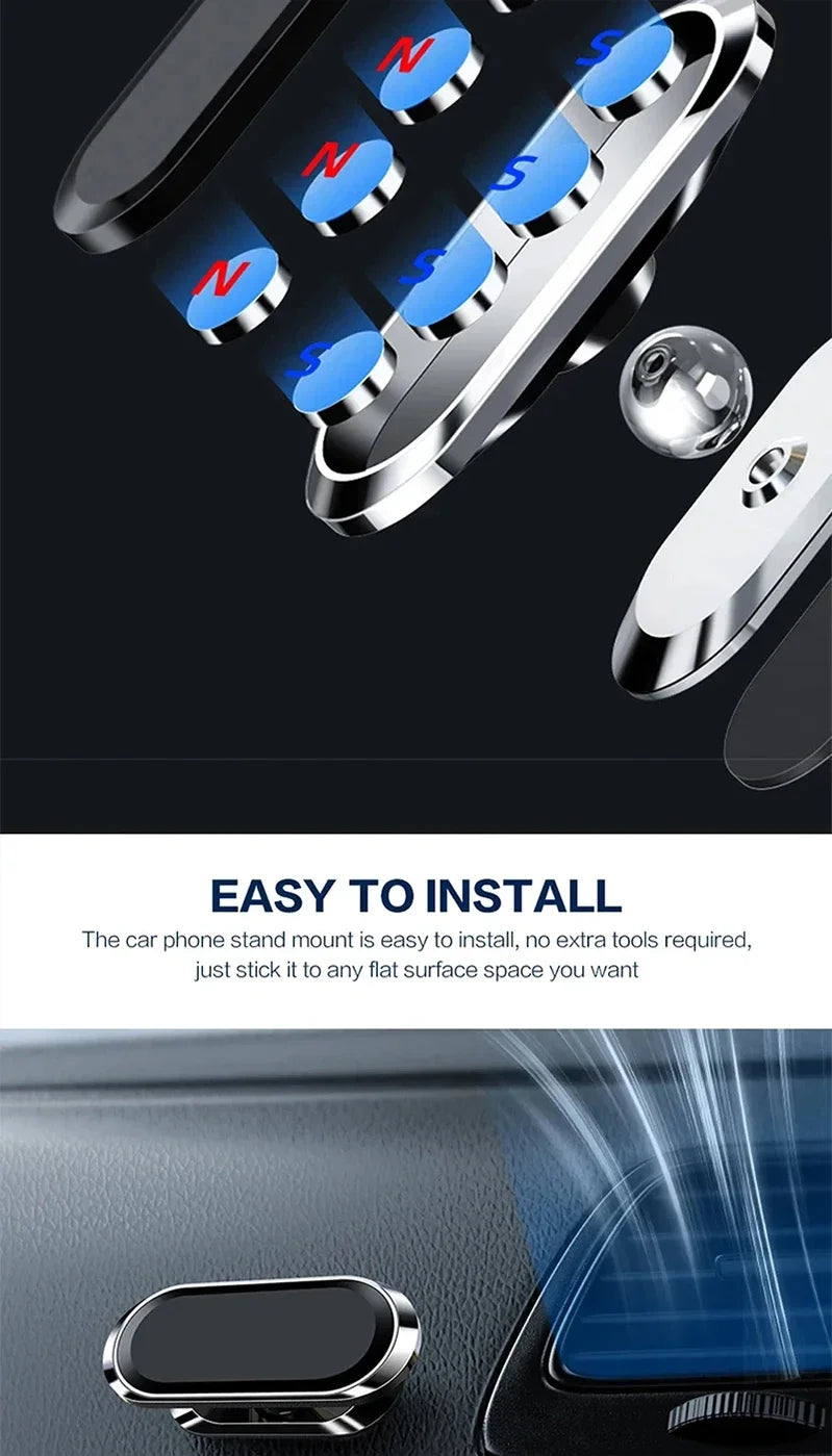 Suitable for /Car Navigation/Tablet holder/Home/Electronic Equipment 360° Rotation Car Phone Holder Strong Magnetic Car Holder
