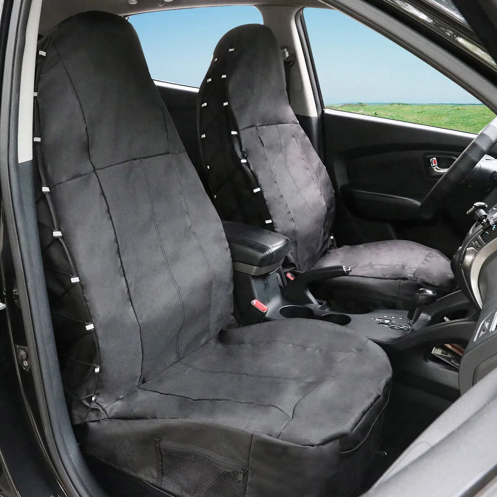 Car Front Seat Cover Auto Accessories Elements Personal Protector with Storage Pockets Car Part Ornaments for TIROL