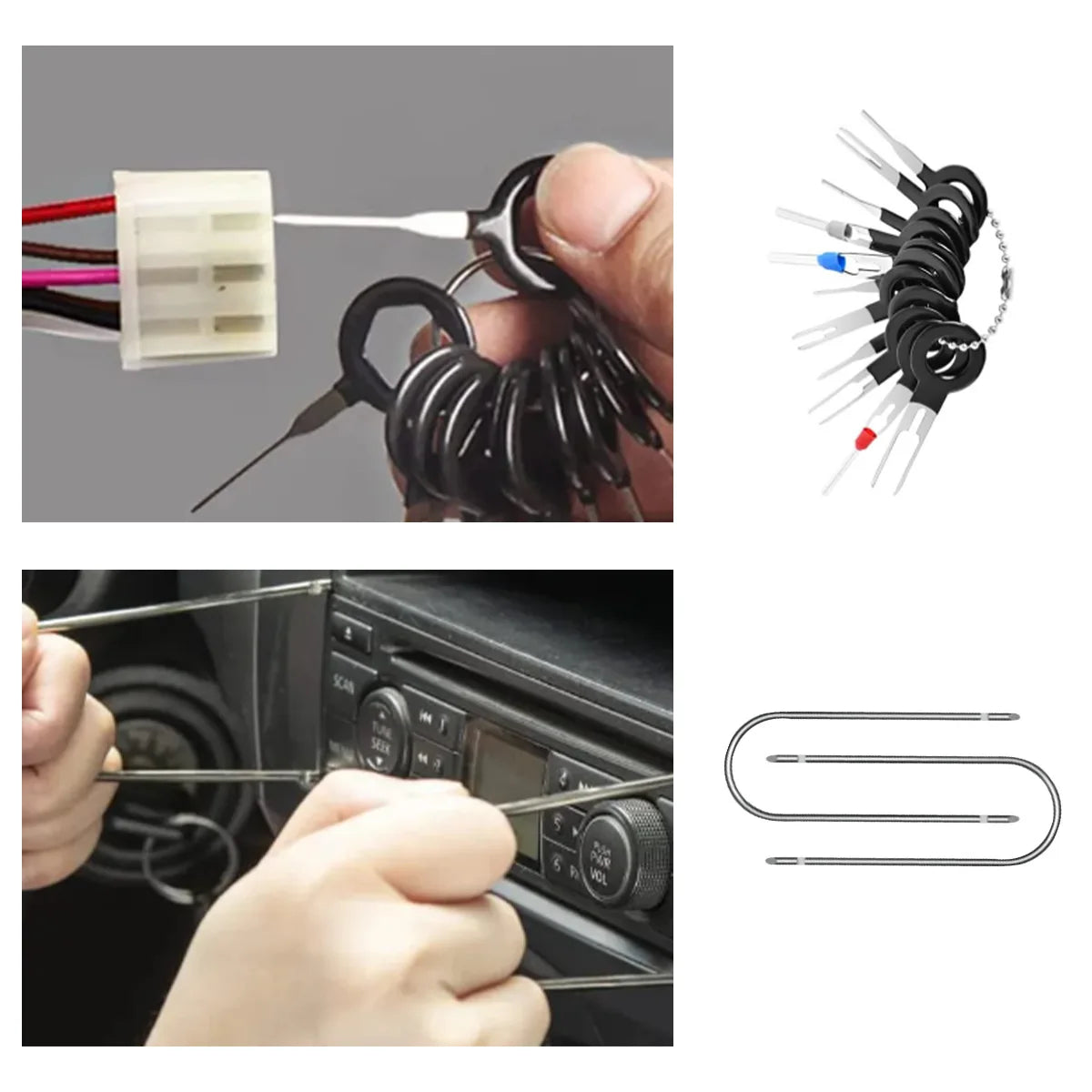 Car Interior Disassembly kit plastic trim removal tool car clips puller diy Panel Tools for auto trim puller set Hand Tool Set