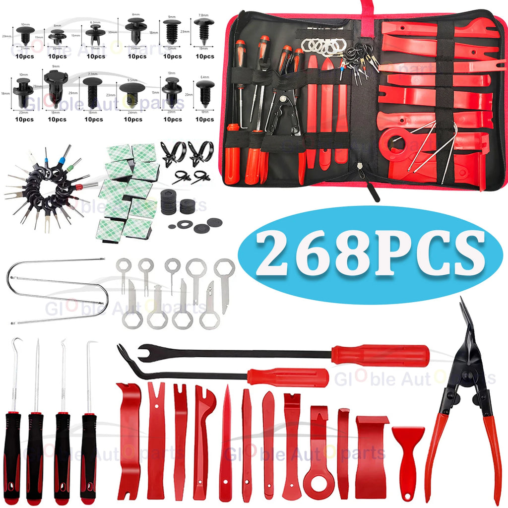 Car Interior Disassembly kit plastic trim removal tool car clips puller diy Panel Tools for auto trim puller set Hand Tool Set