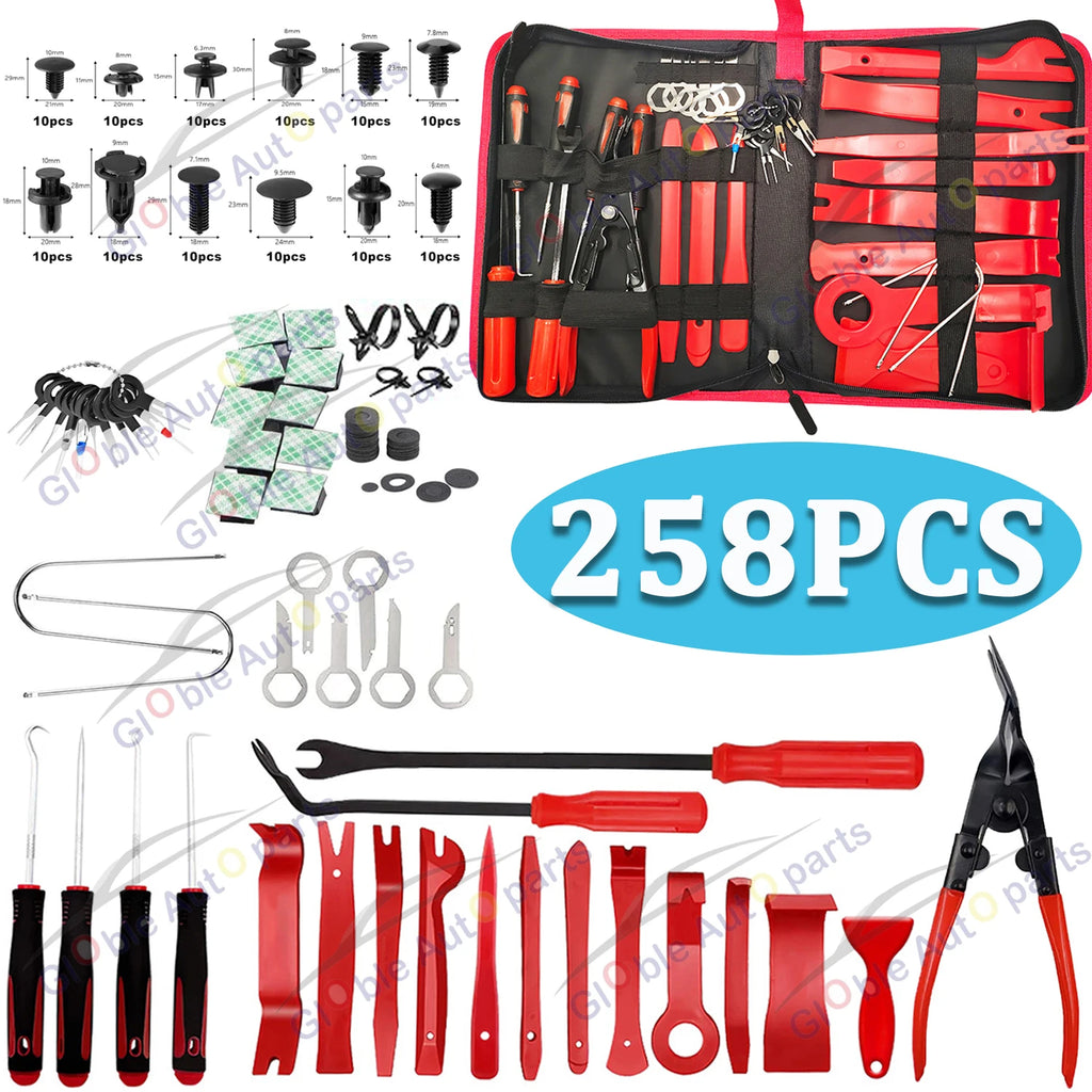 Car Interior Disassembly kit plastic trim removal tool car clips puller diy Panel Tools for auto trim puller set Hand Tool Set
