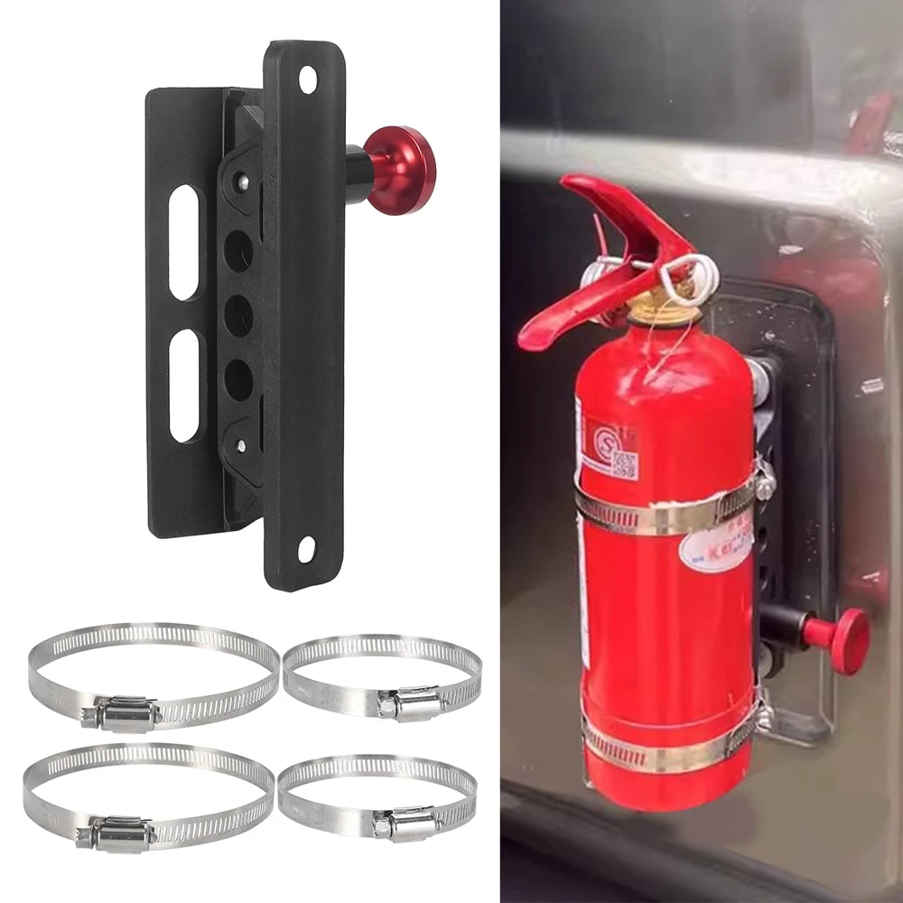 Car Extinguisher Mount Bracket Adjustable Fit For Jeep Wrangler Sport/ JK/ Sahara Fire Extinguisher Holder