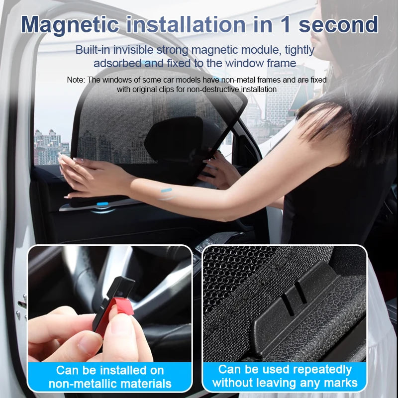 Sun Shades For Honda ZR-V ZRV ZR V HR-V RZ 2023-2025 Sunshade Magnetic Heat insulation Mesh Window Curtain Visor Car Accessories
