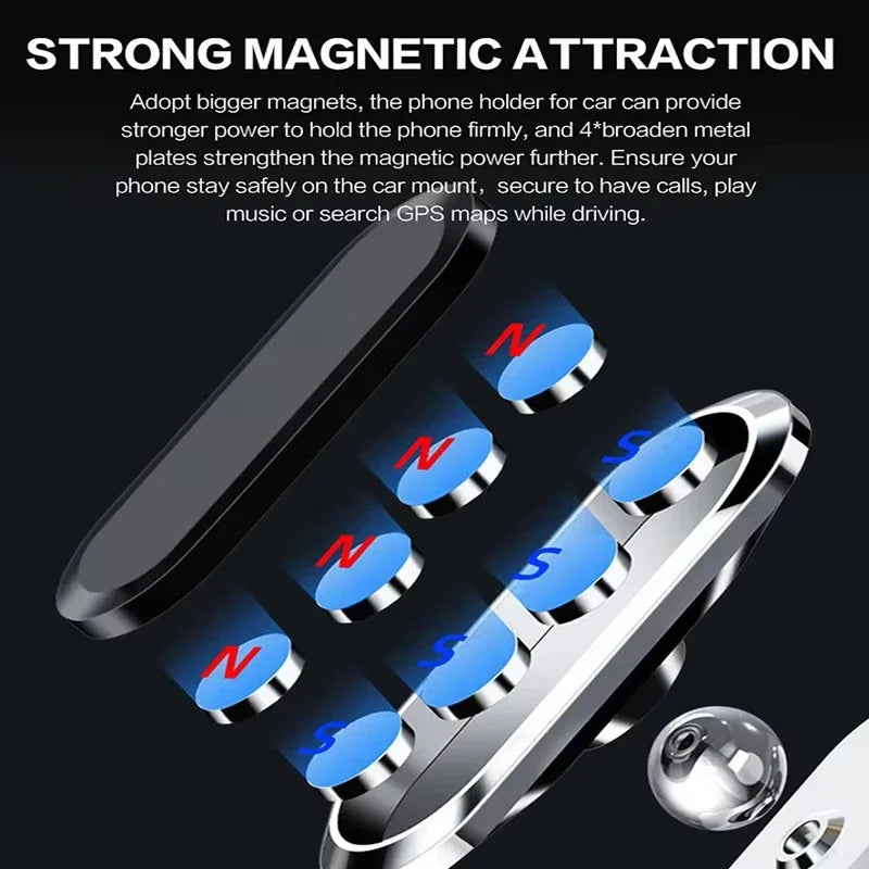 Suitable for /Car Navigation/Tablet holder/Home/Electronic Equipment 360° Rotation Car Phone Holder Strong Magnetic Car Holder