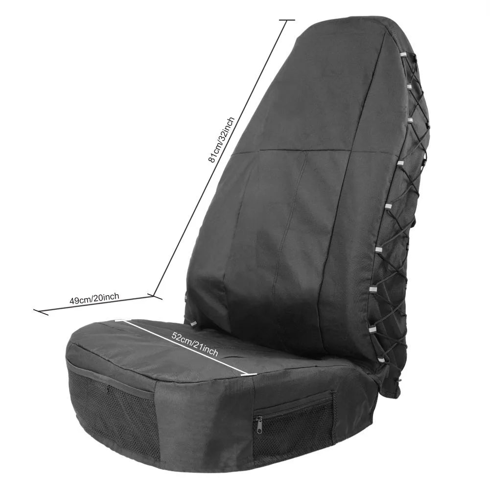 Car Front Seat Cover Auto Accessories Elements Personal Protector with Storage Pockets Car Part Ornaments for TIROL