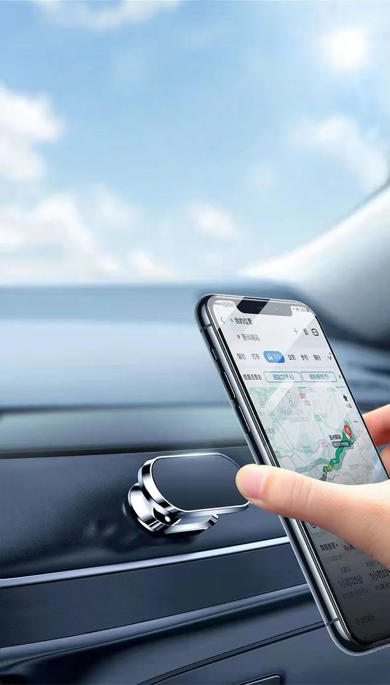 Universal Magnetic Car Phone Holder, Compact & Portable, Strong Magnetic Suction