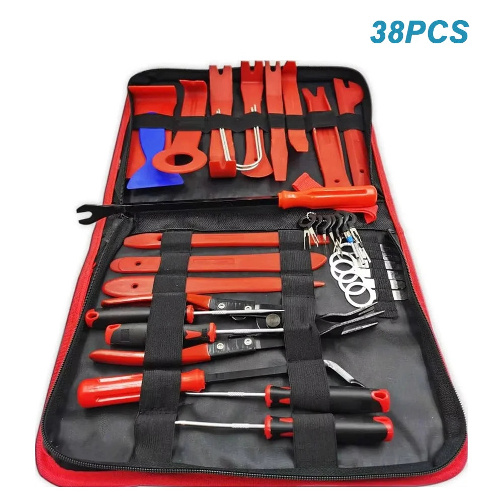 Car Interior Disassembly kit plastic trim removal tool car clips puller diy Panel Tools for auto trim puller set Hand Tool Set