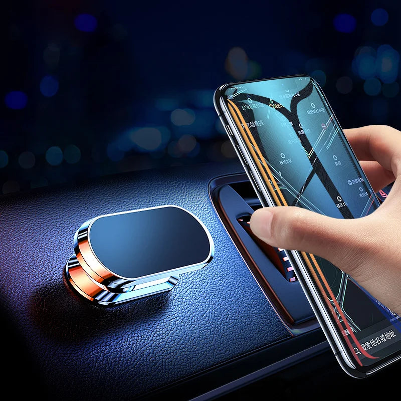 Strong Magnetism Car Phone Holder Rotate 360 Degrees Mount Stand GPS Mobile Cell Support for Suitable for All Mobile Phones