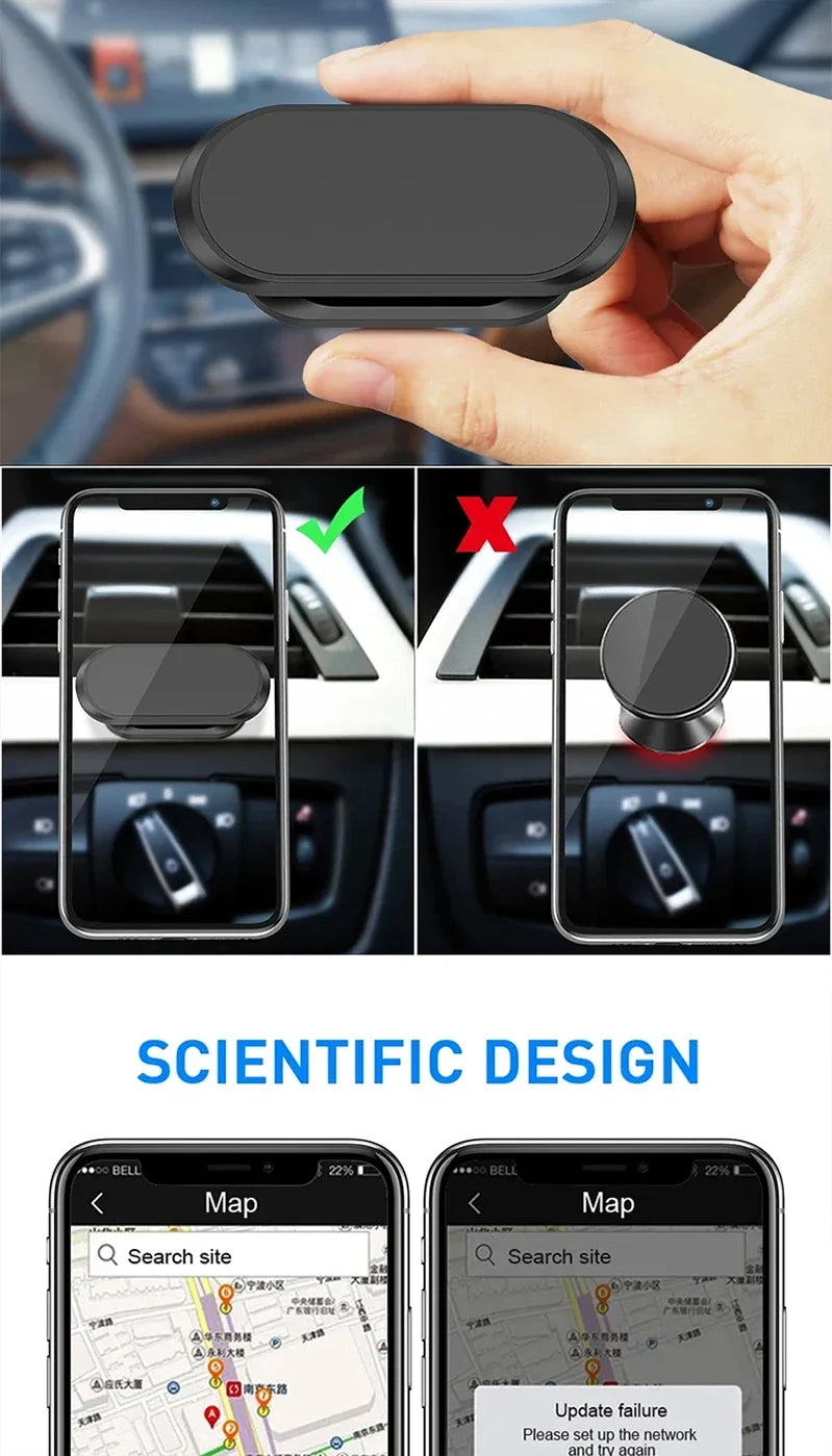 Suitable for /Car Navigation/Tablet holder/Home/Electronic Equipment 360° Rotation Car Phone Holder Strong Magnetic Car Holder