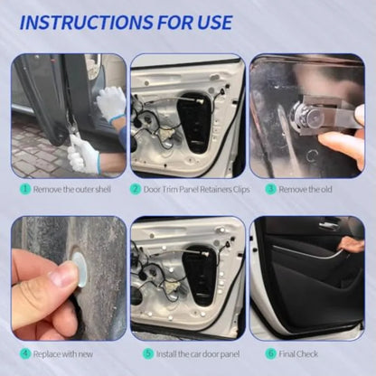 50PCS Door Trim Panel Retainers Clips Door Panel Clips Car Retainer Clips Replaces 90467-A0005 Car Accessories Panel Re