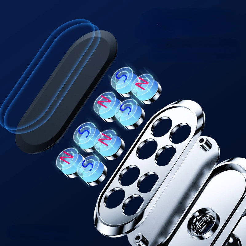 Strong Magnetism Car Phone Holder Rotate 360 Degrees Mount Stand GPS Mobile Cell Support for Suitable for All Mobile Phones