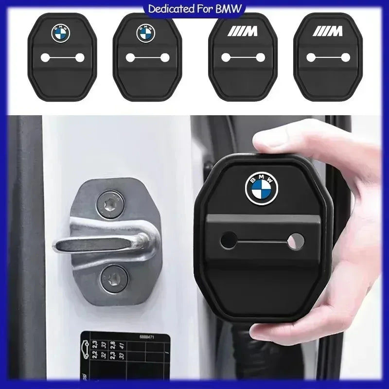 Peças Exteriores para Carro: Amortecedor de Silicone Antichoque para Porta, Capa Protetora para Fechadura, Acessório Automotivo,