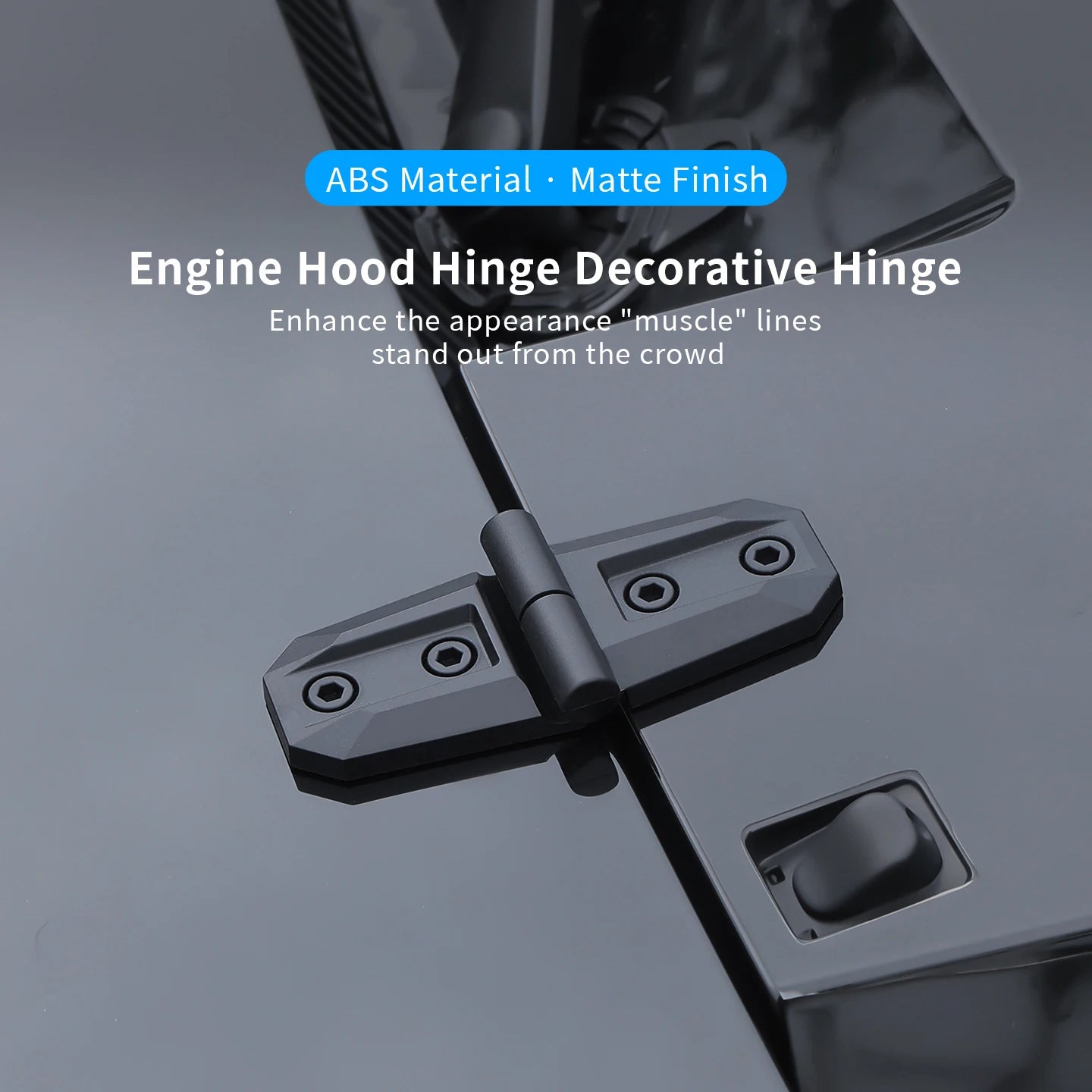 Automotive modification accessories for general off-road vehicles, exterior modification, fender, hood hinge, decorative hinge,