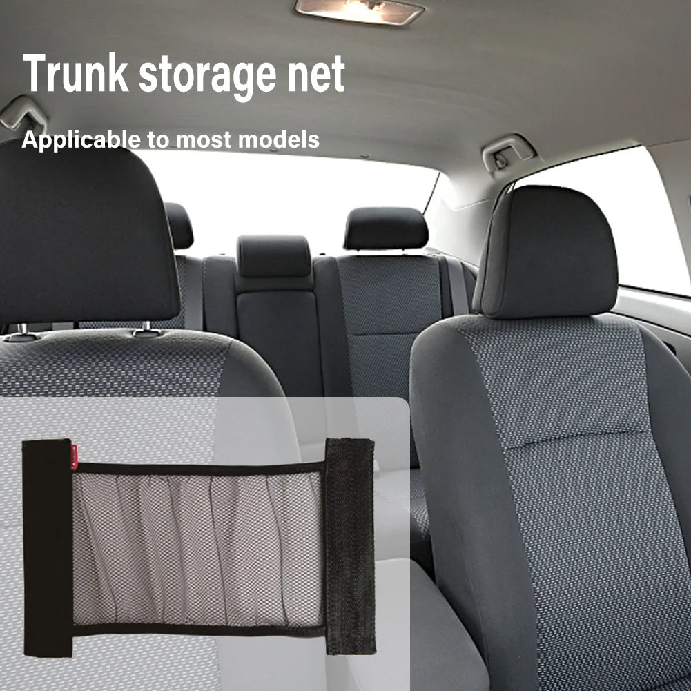 Car Back Rear Trunk Storage Net Seat Elastic String Net Mesh Storage Bag Trunk Seat Elastic Organizer for Car Stowing Tidying