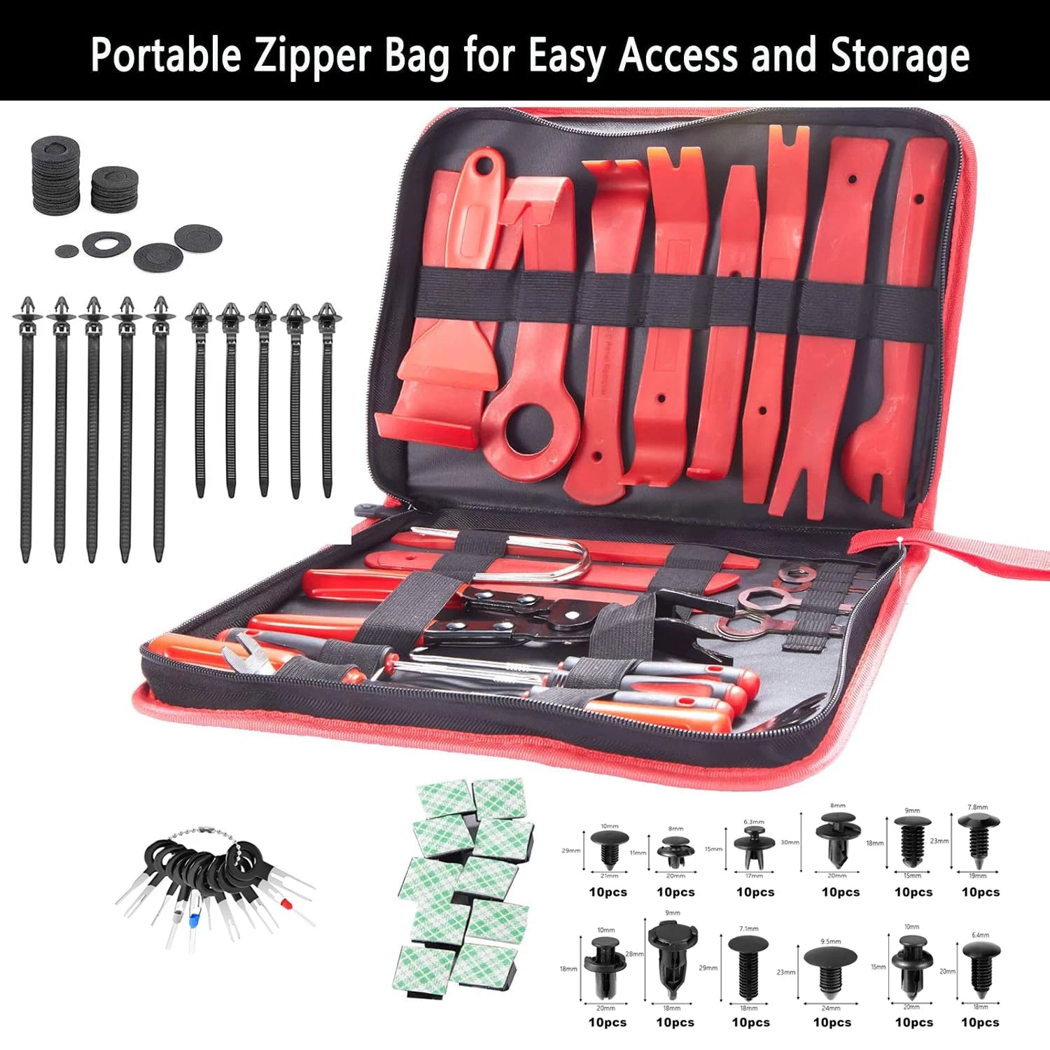 Car Interior Disassembly kit plastic trim removal tool car clips puller diy Panel Tools for auto trim puller set Hand Tool Set