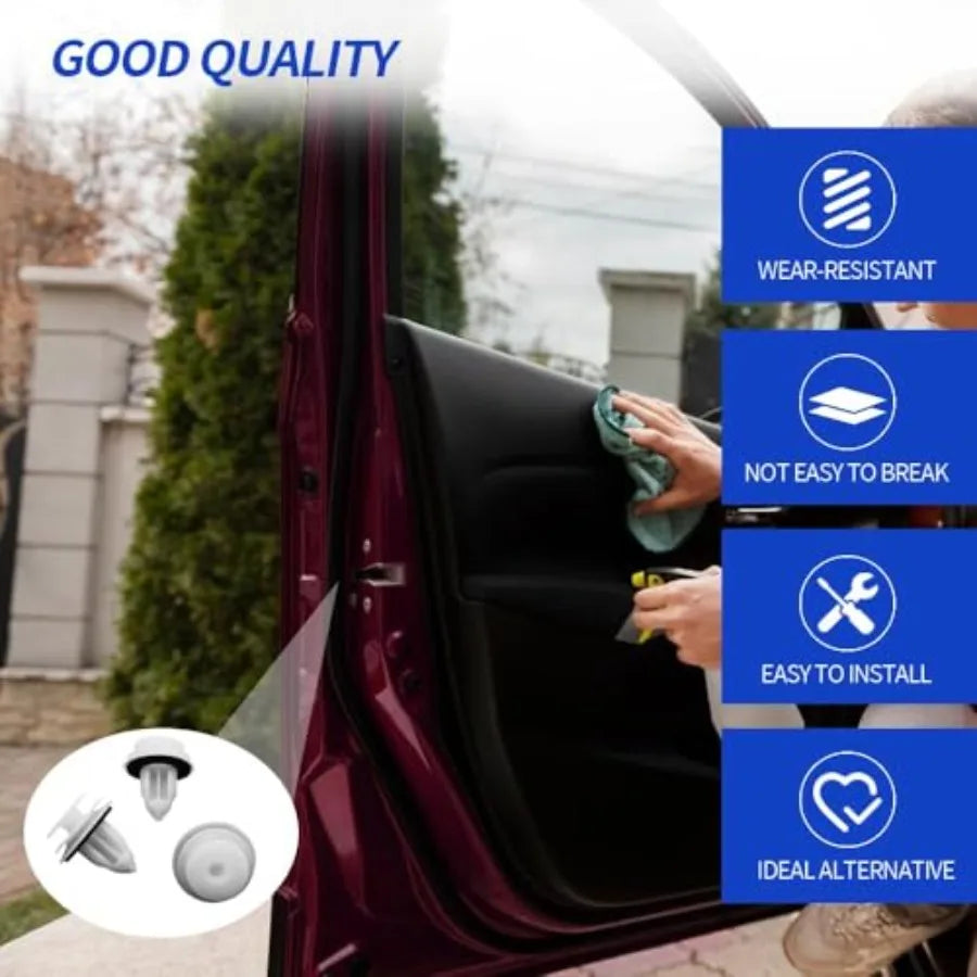 50PCS Door Trim Panel Retainers Clips Door Panel Clips Car Retainer Clips Replaces 90467-A0005 Car Accessories Panel Re