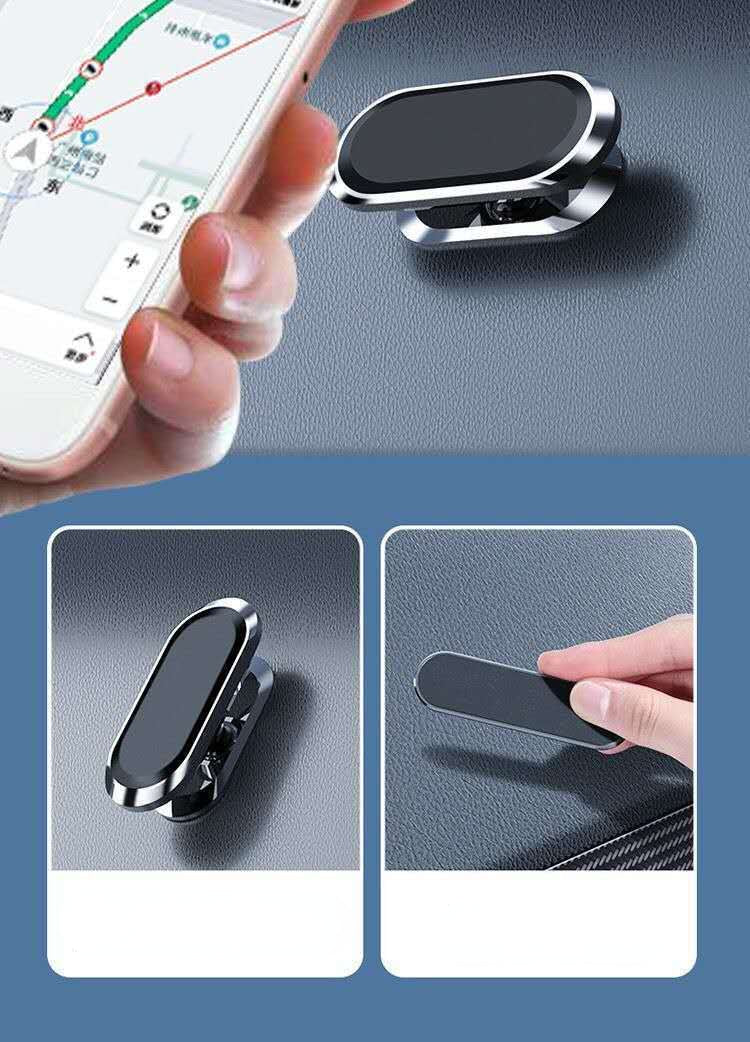 Strong Magnetism Car Phone Holder Rotate 360 Degrees Mount Stand GPS Mobile Cell Support for Suitable for All Mobile Phones